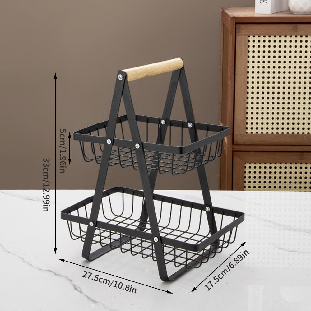 2/3-Tier Metal Fruit Basket Stand Foldable Kitchen Countertop Organizer For Vegetables Snacks Bread Storage Living Room Storage
2/3-Tier Metal Fruit Basket Stand Foldable Kitchen Countertop Organizer For Vegetables Snacks Bread Storage Living Room Storage