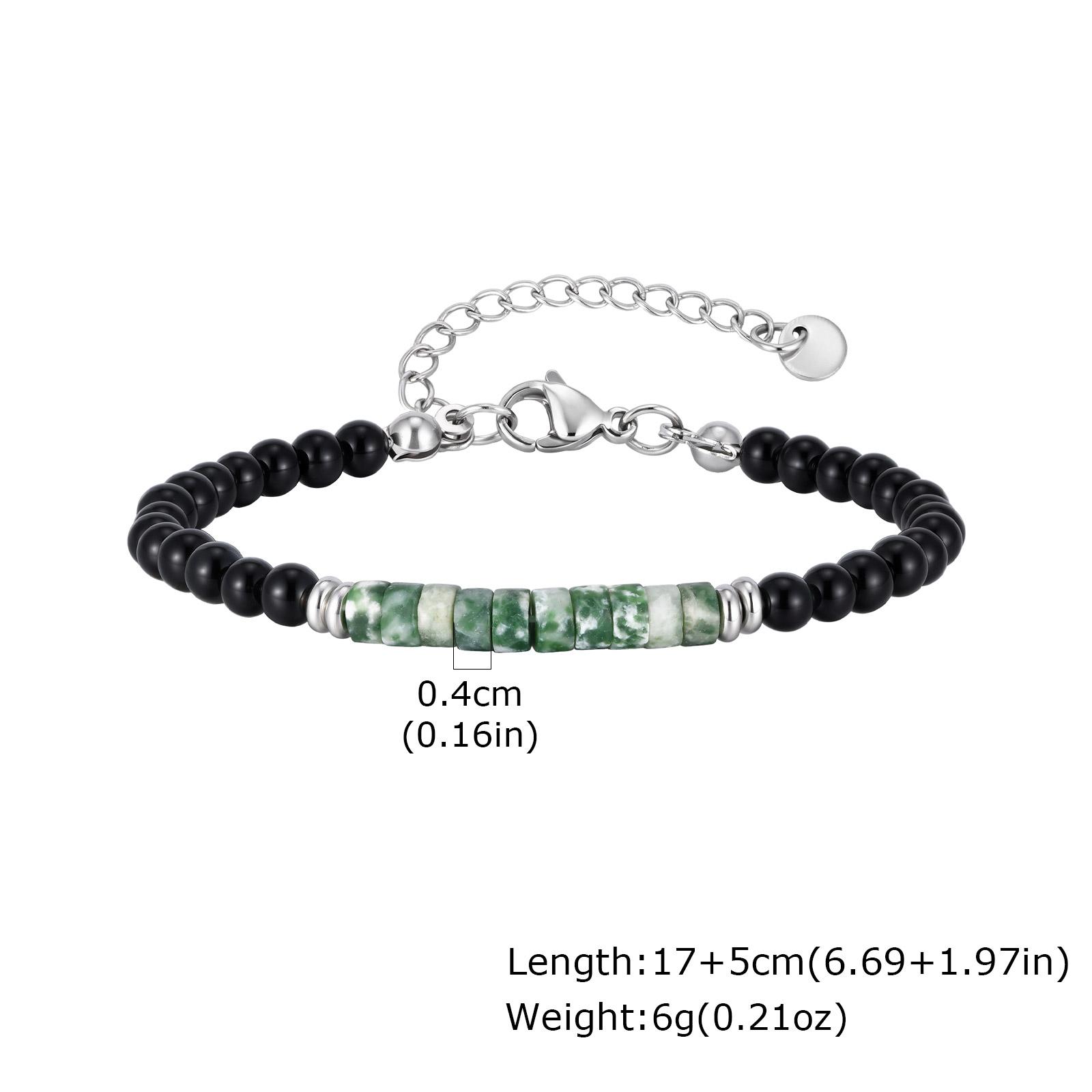 Minimalist Black Agate Beads Bracelet Malachite Natural Stone Adjustable Stainless Steel Chain Bracelets for Men Fashion Jewelry
Minimalist Black Agate Beads Bracelet Malachite Natural Stone Adjustable Stainless Steel Chain Bracelets for Men Fashion Jewelry