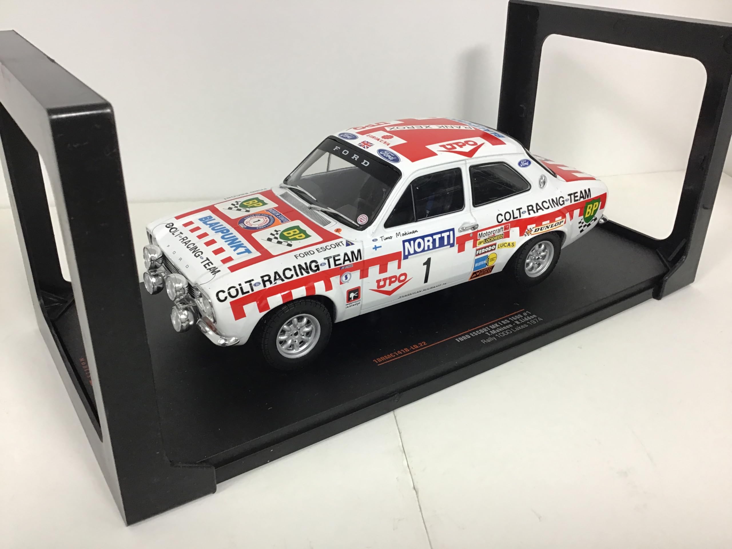 Ixo Models Ford Escort MK I RS 1600 74 1000 Lakes #1 T.Makinen/H.Liddon 1/18 18RMC141B
Ixo Models Ford Escort MK I RS 1600 74 1000 Lakes #1 T.Makinen/H.Liddon 1/18 18RMC141B