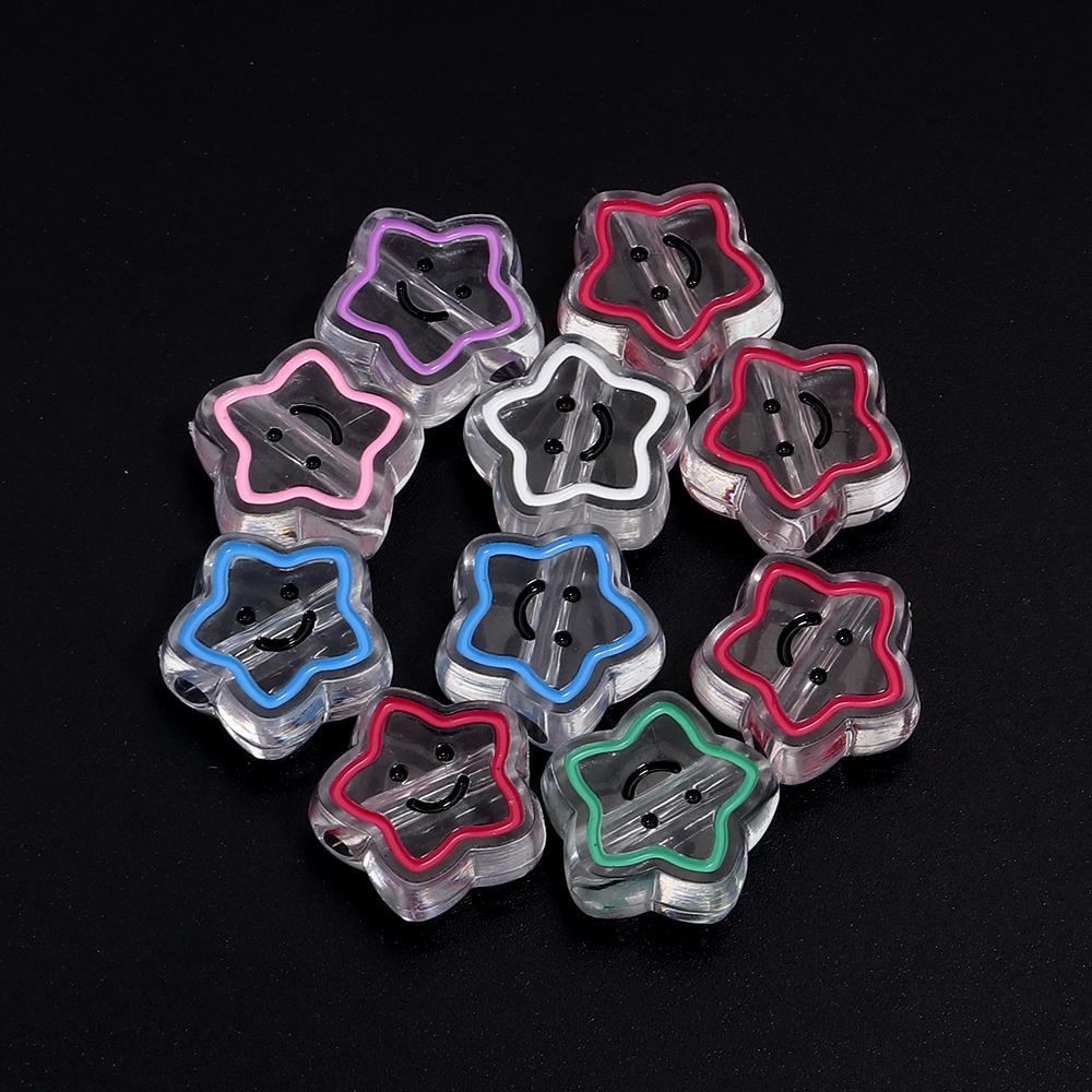 10pcs/lot Colored Big Hole Resin Beads Butterfly Star Radish Shape Loose Spacer Beads For DIY Charms Keychain Bracelet Accessory
10pcs/lot Colored Big Hole Resin Beads Butterfly Star Radish Shape Loose Spacer Beads For DIY Charms Keychain Bracelet Accessory