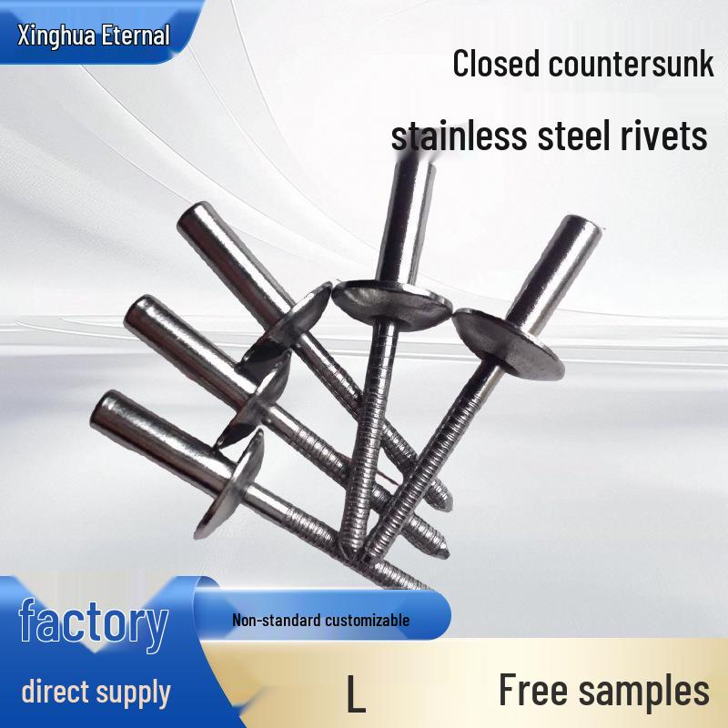 304 Stainless Steel Waterproof Flat Round Head Rivets 4*13 mm (500 pcs/pack)
304 Stainless Steel Waterproof Flat Round Head Rivets 4*13 mm (500 pcs/pack)