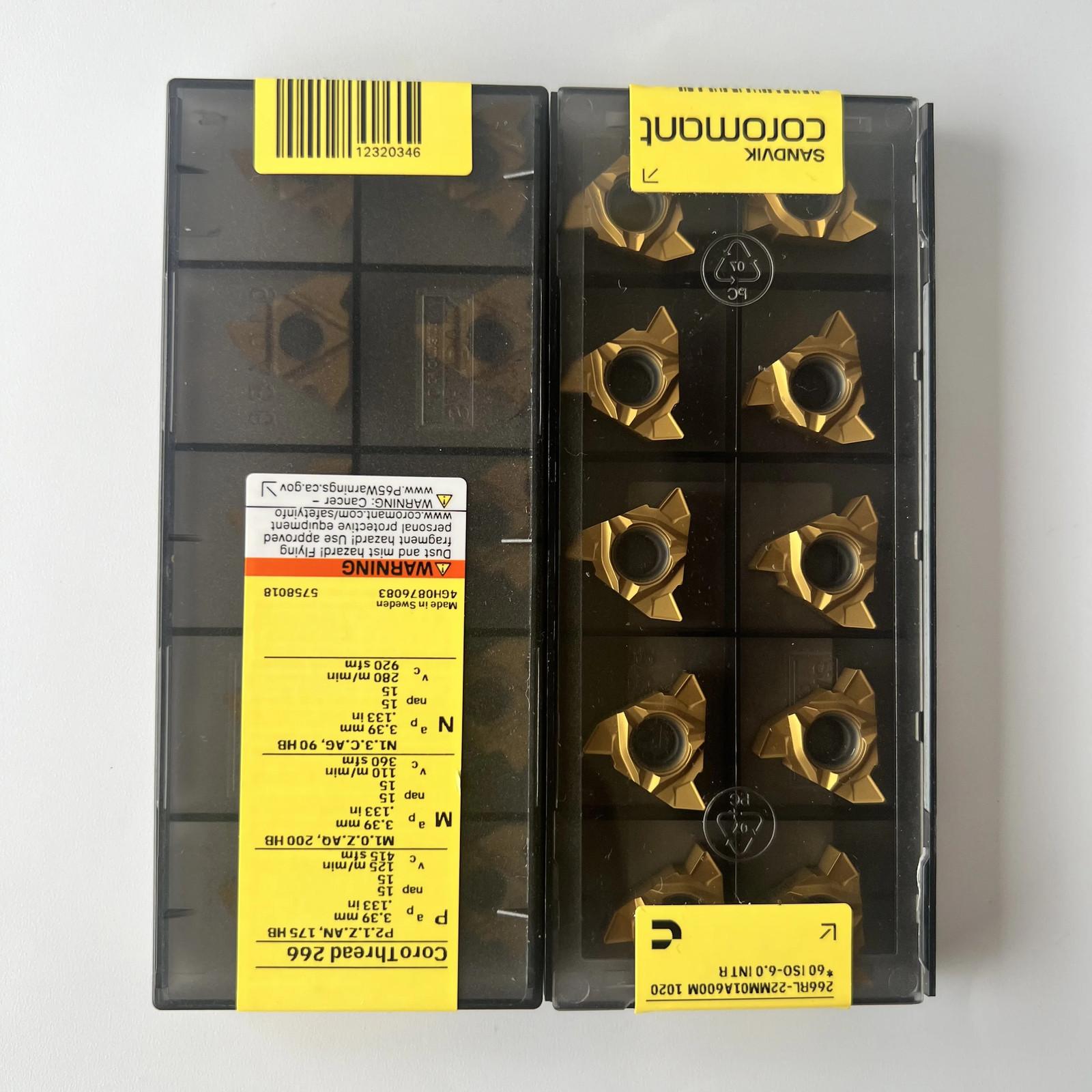 SANDVIK / 266RL-22MM01A600M 1020 / Industrial indexable Carbide Inserts 10 Pcs
SANDVIK / 266RL-22MM01A600M 1020 / Industrial indexable Carbide Inserts 10 Pcs