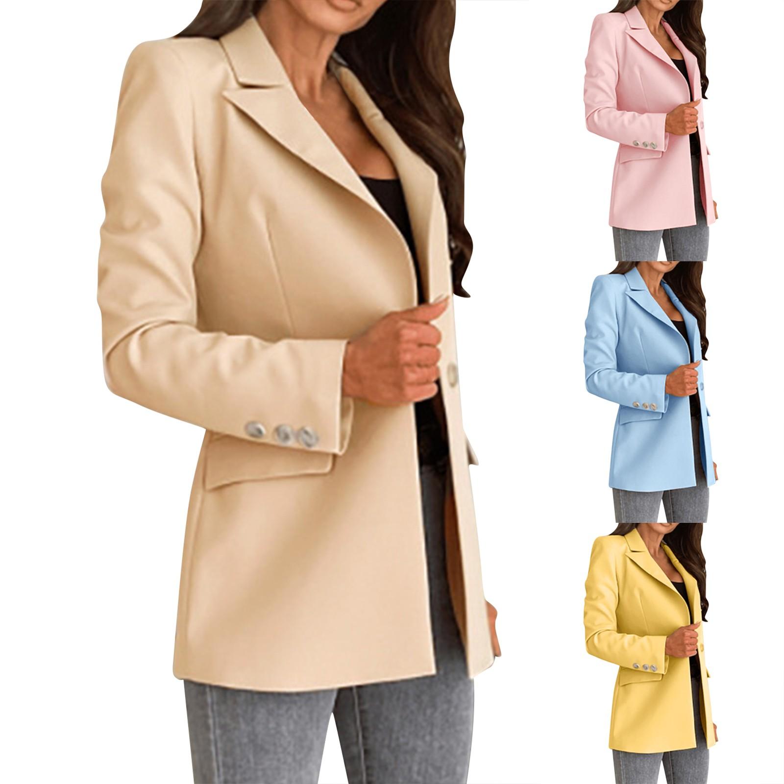 Women Solid Open Front Pockets Cardigan Formal Suit Long Sleeve Blouse Coat XXL синій
Women Solid Open Front Pockets Cardigan Formal Suit Long Sleeve Blouse Coat XXL синій