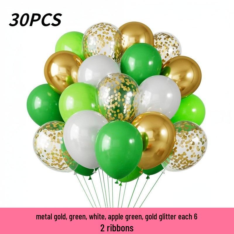 12 Metallic Black & Gold Sequin Balloon Set, 30PCS - Birthday Decoration Chain
12 Metallic Black & Gold Sequin Balloon Set, 30PCS - Birthday Decoration Chain