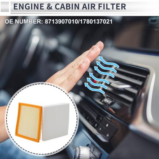 Engine Cabin Air Filter Combo No8713907010 for Toyota Prius 18L 2010-2015
Engine Cabin Air Filter Combo No8713907010 for Toyota Prius 18L 2010-2015