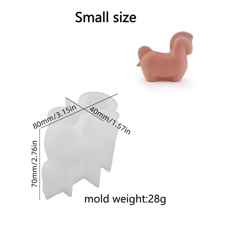 3D Pony Silicone Mold DIY Cute Horse Candle Plaster Ornaments Making Epoxy Resin Mould Craft Gifts Home Decoration Supplies
3D Pony Silicone Mold DIY Cute Horse Candle Plaster Ornaments Making Epoxy Resin Mould Craft Gifts Home Decoration Supplies
