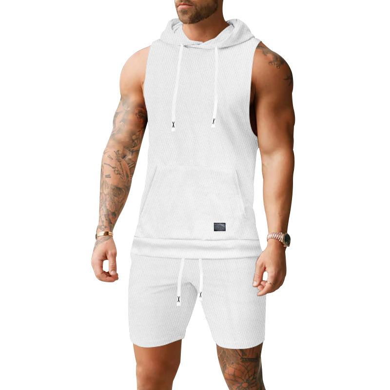 Men s Sleeveless Hooded Jumpsuit Casual Sportswear with Drawstring in Khaki White Black Green Grey S білий
Men s Sleeveless Hooded Jumpsuit Casual Sportswear with Drawstring in Khaki White Black Green Grey S білий