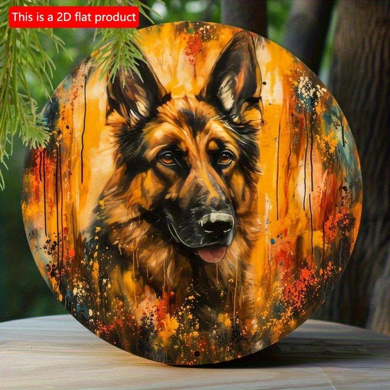 2d Flat 20*20cm, German Shepherd Round Wooden Sign, Spring Wreath Decor, Faux Finish, Perfect for Living Room, Home, Kitchen, Garden, Bedroom Decor. 20x20cm
2d Flat 20*20cm, German Shepherd Round Wooden Sign, Spring Wreath Decor, Faux Finish, Perfect for Living Room, Home, Kitchen, Garden, Bedroom Decor. 20x20cm