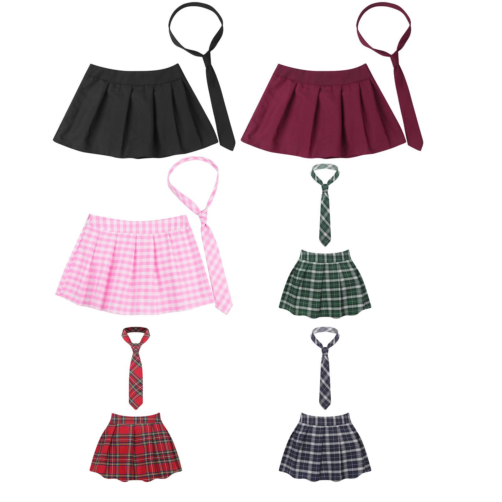 Women Schoolgirl Cosplay Uniform Outfits Pleated Mini Skirt with Necktie Sets 4XL зелений
Women Schoolgirl Cosplay Uniform Outfits Pleated Mini Skirt with Necktie Sets 4XL зелений