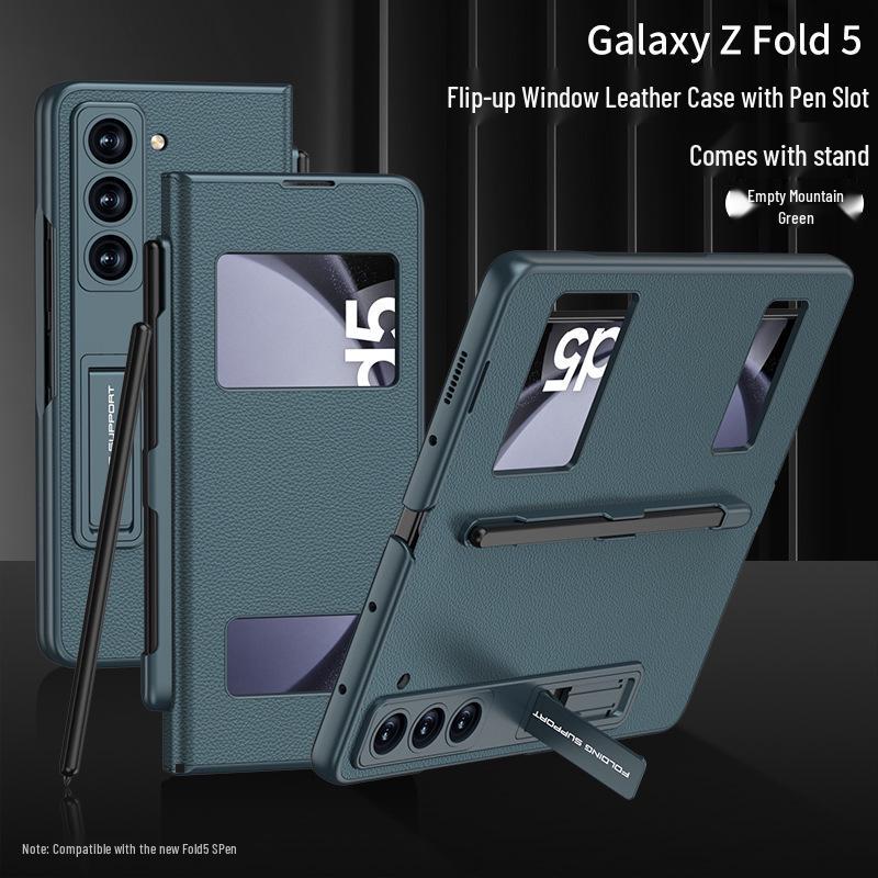 Кожаный чехол для Samsung Fold 5: Ответ без переворачивания, Окно, Слот для ручки, Защитная крышка Fold 5 without Pen
Кожаный чехол для Samsung Fold 5: Ответ без переворачивания, Окно, Слот для ручки, Защитная крышка Fold 5 without Pen