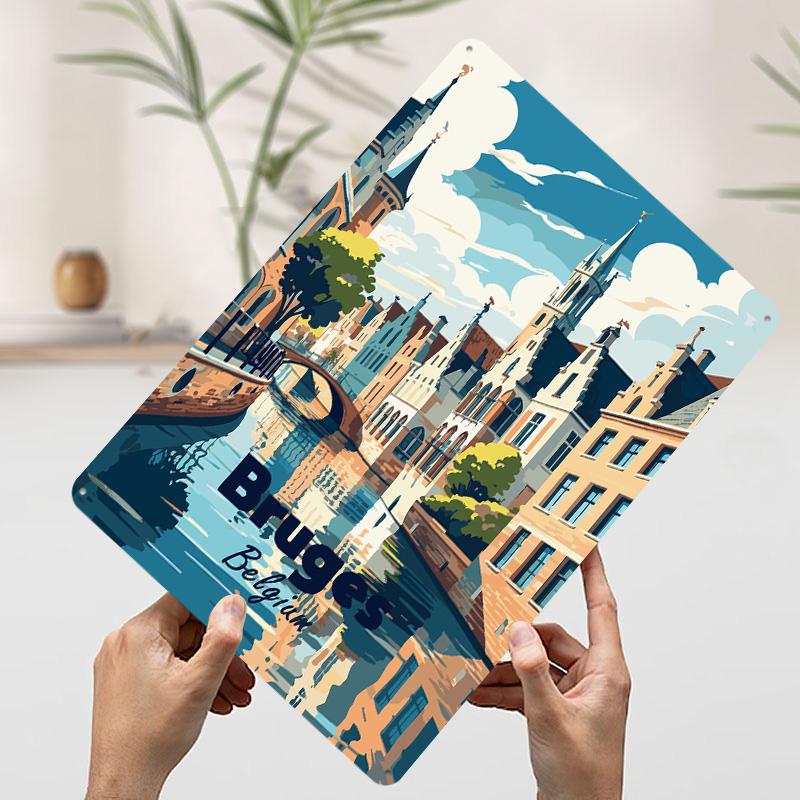Bruges Belgium Travel Printed Poster Customized Wall Art Retro Vintage Metal Tin Signs for Decoration Bedroom Decorations Decor 7.9x11.8In(20x30cm)
Bruges Belgium Travel Printed Poster Customized Wall Art Retro Vintage Metal Tin Signs for Decoration Bedroom Decorations Decor 7.9x11.8In(20x30cm)