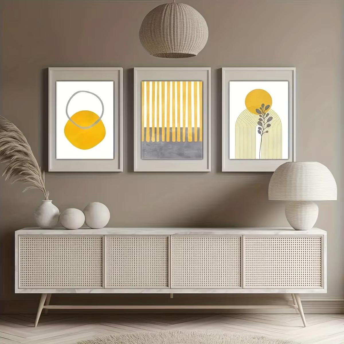 3pcs of mustard yellow and gray geometric abstract art, modern floral art, living room, bar, home and dormitory wall decorations (as the picture,20x30cm-3pcs)
3pcs of mustard yellow and gray geometric abstract art, modern floral art, living room, bar, home and dormitory wall decorations (as the picture,20x30cm-3pcs)