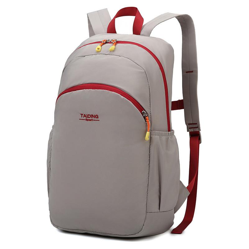 Простой рюкзак с вышивкой в виде буквы, легкий, складной, для походов и спорта Light Gray
Простой рюкзак с вышивкой в виде буквы, легкий, складной, для походов и спорта Light Gray