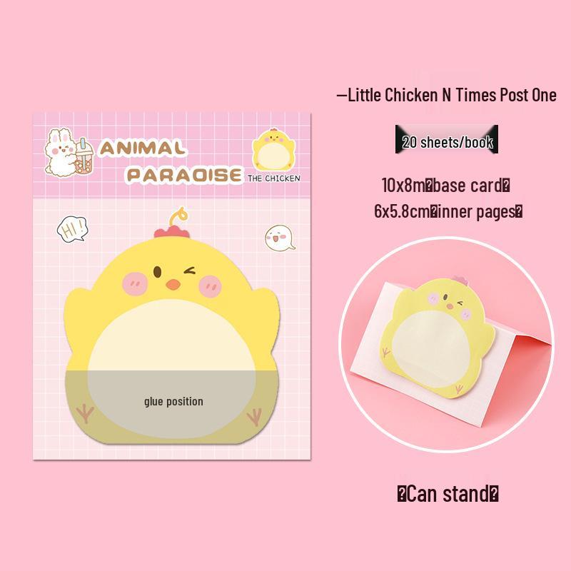 Korean Cute Cartoon Animal Sticky Notes - Customizable Stand-Up Memo Pads with Logo
Korean Cute Cartoon Animal Sticky Notes - Customizable Stand-Up Memo Pads with Logo