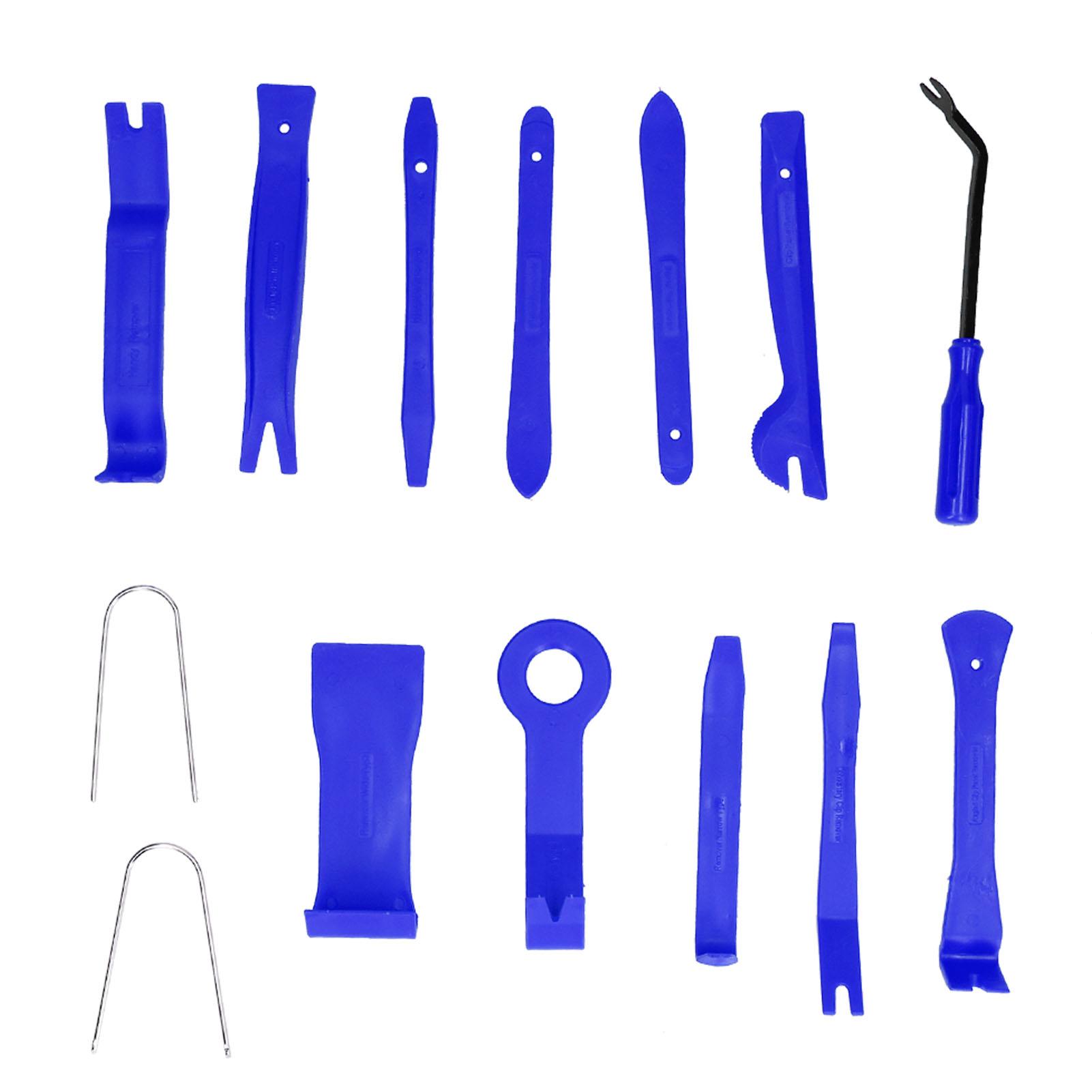 14Pcs Auto Removal Tool Trim Pry Repair Set Kit for Car Door Panel Audio Instrument DeskBlue
14Pcs Auto Removal Tool Trim Pry Repair Set Kit for Car Door Panel Audio Instrument DeskBlue