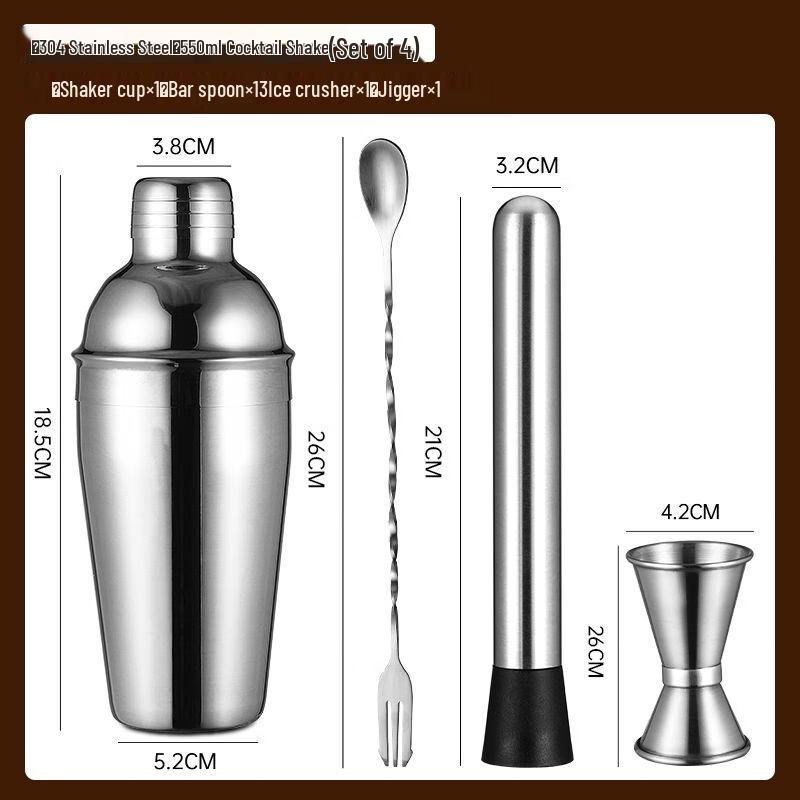 Xuan Kun Pai 304 Stainless Steel Bartending Tool Set
Xuan Kun Pai 304 Stainless Steel Bartending Tool Set