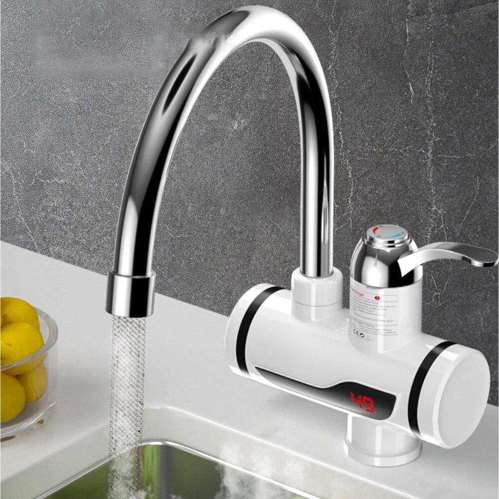 Electric Hot Water Heater Faucet Temperature Adjustable Tankless Water Heater Digital Fast Heating Tap Kitchen Bathroom Supplies
Electric Hot Water Heater Faucet Temperature Adjustable Tankless Water Heater Digital Fast Heating Tap Kitchen Bathroom Supplies