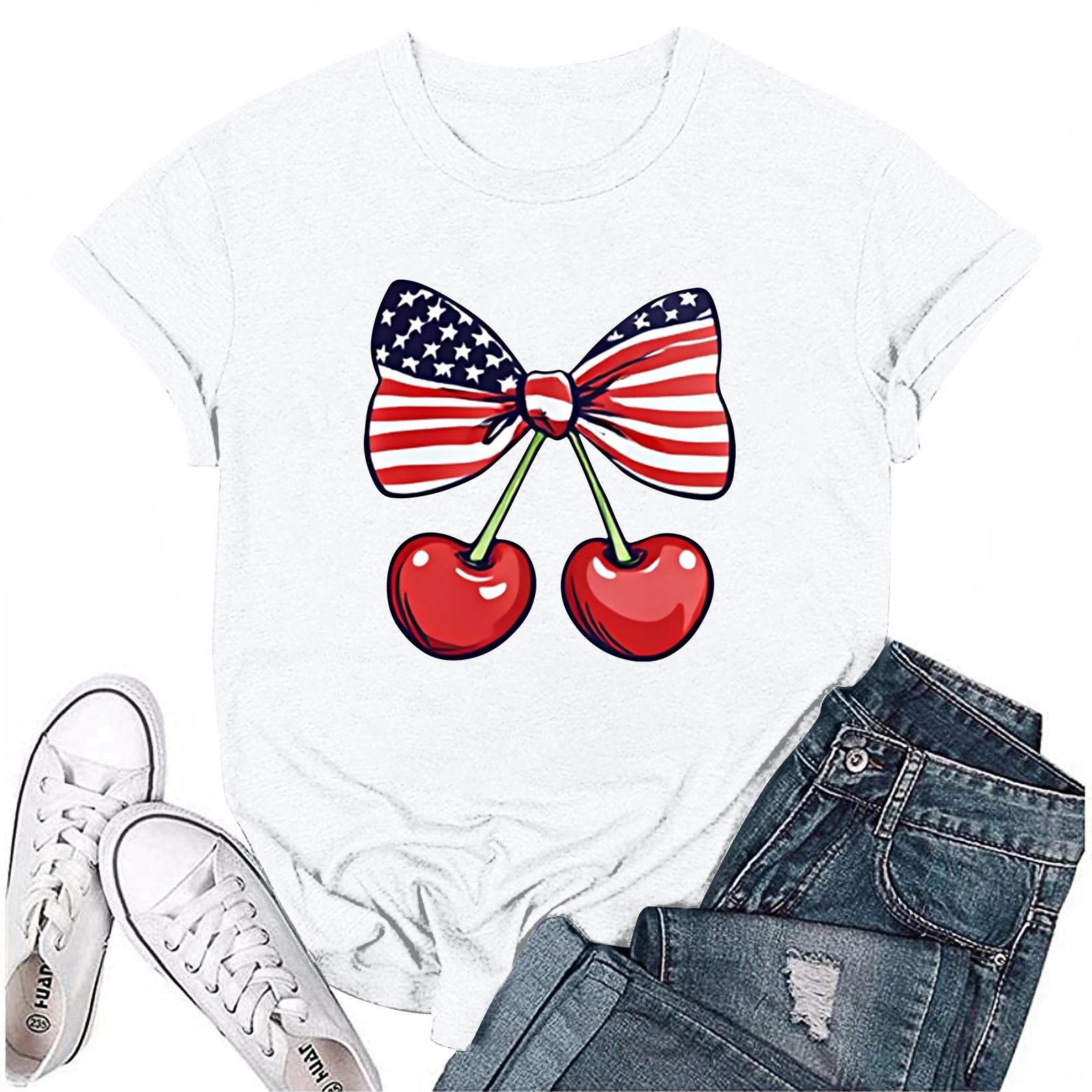 Adults Casual Daily Round Neck Independence Day Printed Short Sleeved T-shirt Letter Top S білий
Adults Casual Daily Round Neck Independence Day Printed Short Sleeved T-shirt Letter Top S білий