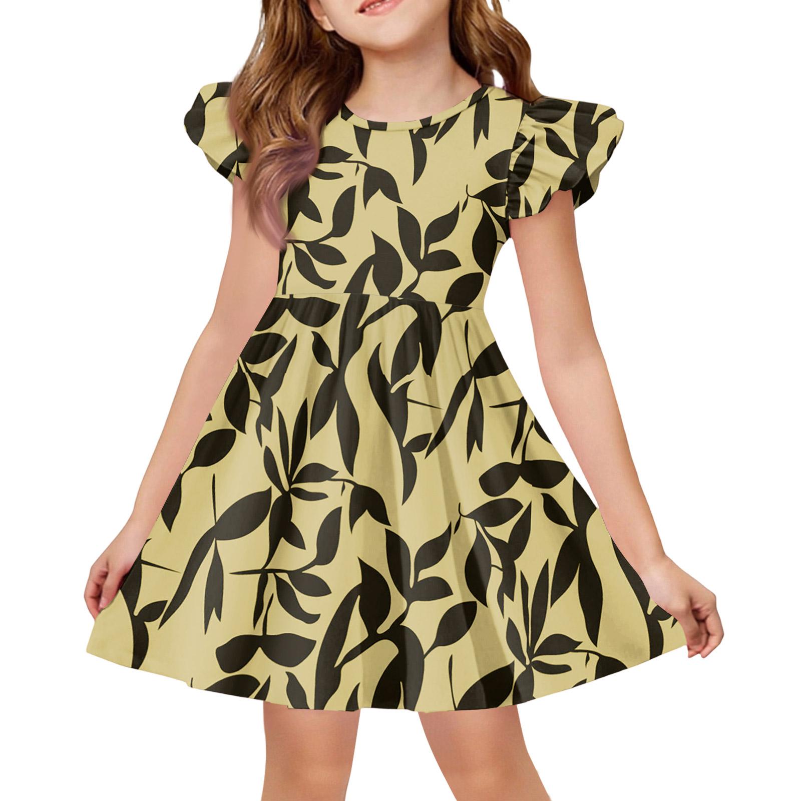 Girls Summer Princess Dress - A-Line T-Shirt Dress Easter Day 160 жовтий
Girls Summer Princess Dress - A-Line T-Shirt Dress Easter Day 160 жовтий