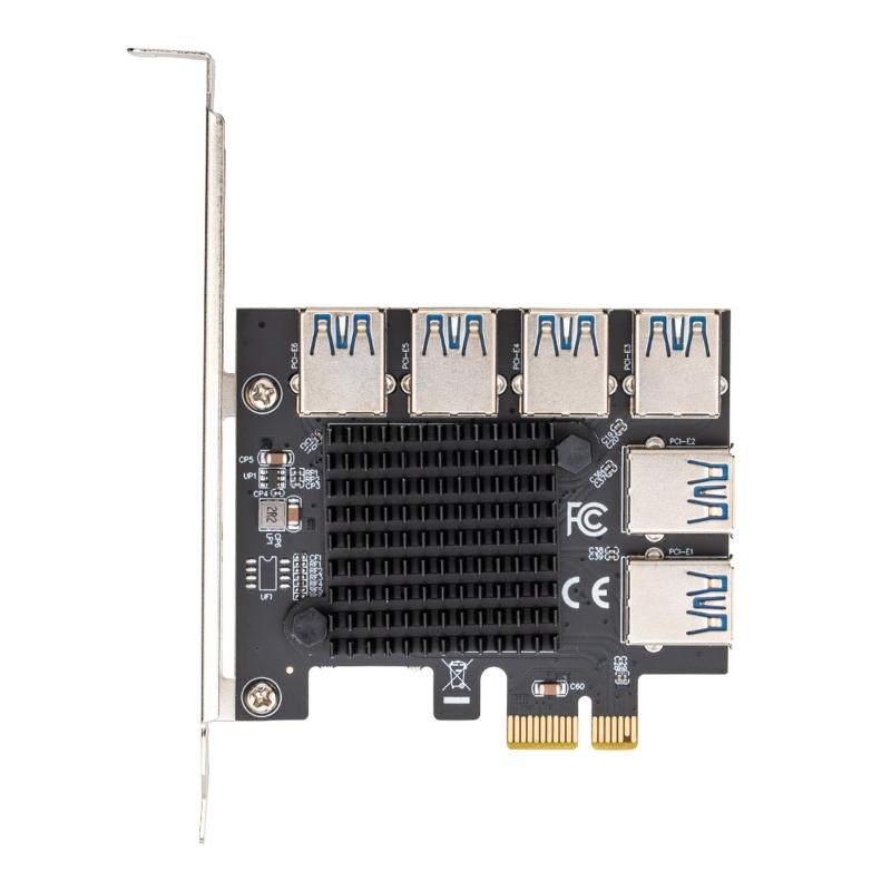 Адаптер PCI-E до PCI-E, 1-6 слотів PCI-Express, 1x-16x USB3.0, спеціальна карта, конвертер PCIe для Майнера
Адаптер PCI-E до PCI-E, 1-6 слотів PCI-Express, 1x-16x USB3.0, спеціальна карта, конвертер PCIe для Майнера