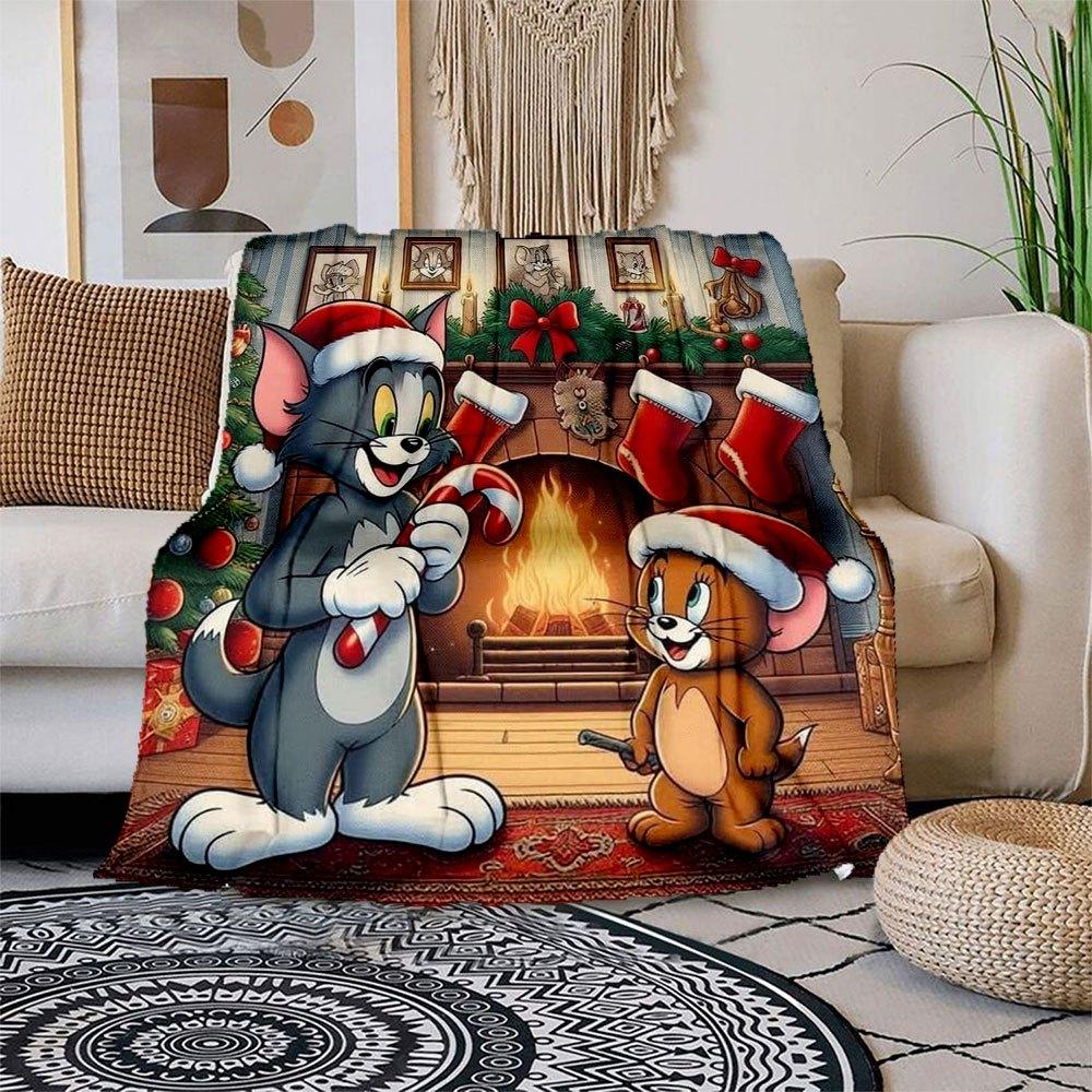 Tom & Jerry Christmas Stocking Frame PrintBlanket Flannel Throw Blanket for Sofa, Bed, Travel, Camping, Office 100x150cm
Tom & Jerry Christmas Stocking Frame PrintBlanket Flannel Throw Blanket for Sofa, Bed, Travel, Camping, Office 100x150cm