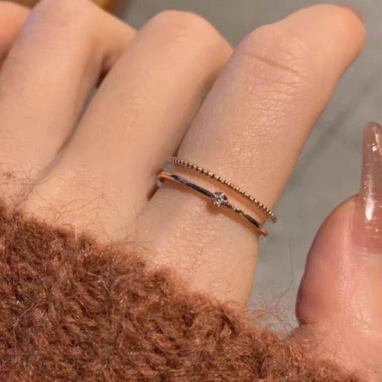 Shop owner wall push~ ultra-white rose gold plated ring ins exquisite zircon simple ring copper
Shop owner wall push~ ultra-white rose gold plated ring ins exquisite zircon simple ring copper