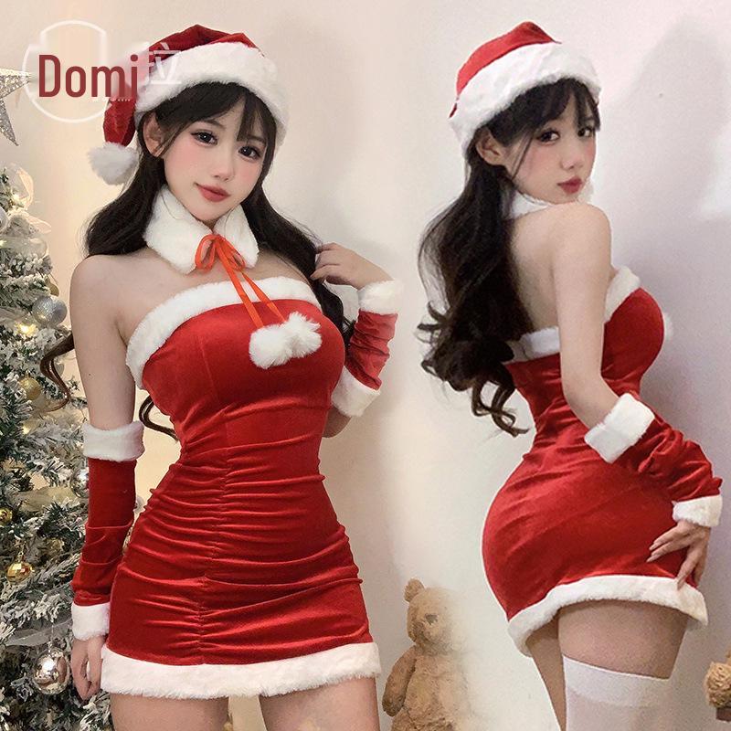 Костюм для косплея Domi Velvet Christmas Bunny Girl - Сексуальная женская шаль и боевая роба для Нового года для сценического выступления L
Костюм для косплея Domi Velvet Christmas Bunny Girl - Сексуальная женская шаль и боевая роба для Нового года для сценического выступления L
