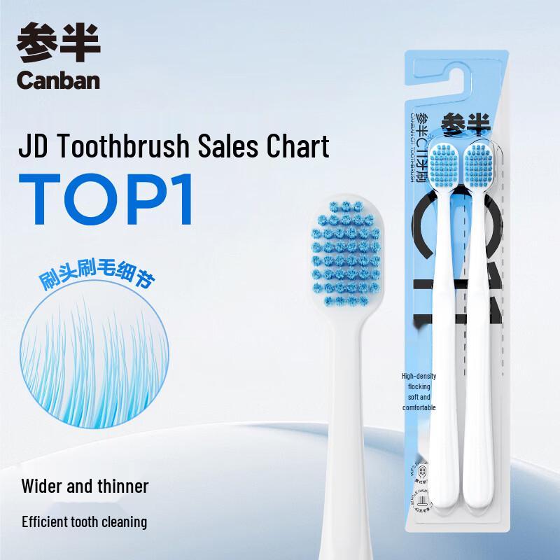 Can Ban C11 Soft Bristle Wide Head Toothbrush 2-Pack
Can Ban C11 Soft Bristle Wide Head Toothbrush 2-Pack