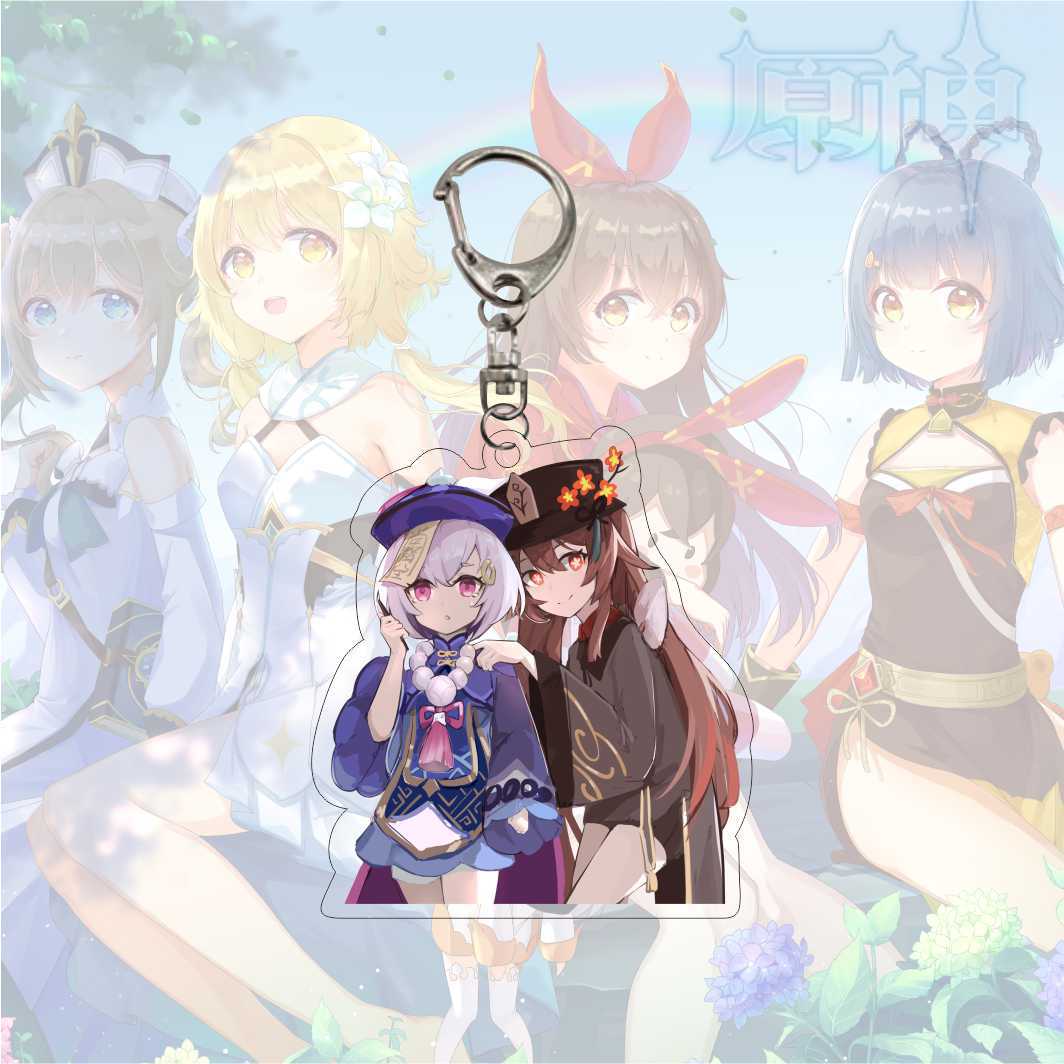 Брелок для ключей с рисунком аниме Genshin Impact, акриловый двухсторонний прозрачный брелок для ключей, аксессуары, ювелирные изделия для фанатов, подарки 6CM
Брелок для ключей с рисунком аниме Genshin Impact, акриловый двухсторонний прозрачный брелок для ключей, аксессуары, ювелирные изделия для фанатов, подарки 6CM