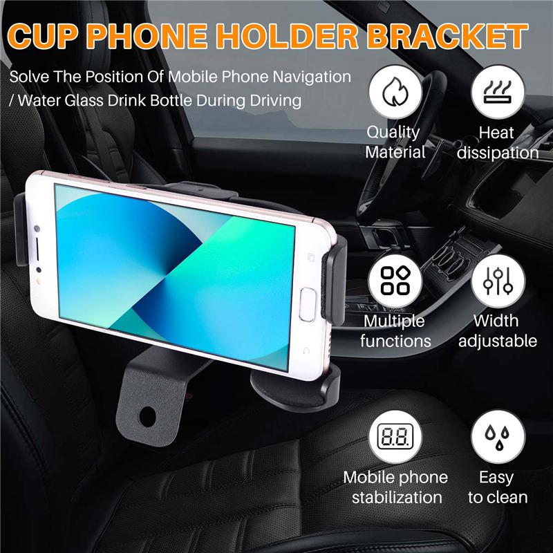 For Suzuki Jimny 2019-2025 JB74 JB64 Car Mount Phone Holder Multifunction Water Cup Stand GPS Mount (Left-Hand Drive)-A99D чорний
For Suzuki Jimny 2019-2025 JB74 JB64 Car Mount Phone Holder Multifunction Water Cup Stand GPS Mount (Left-Hand Drive)-A99D чорний