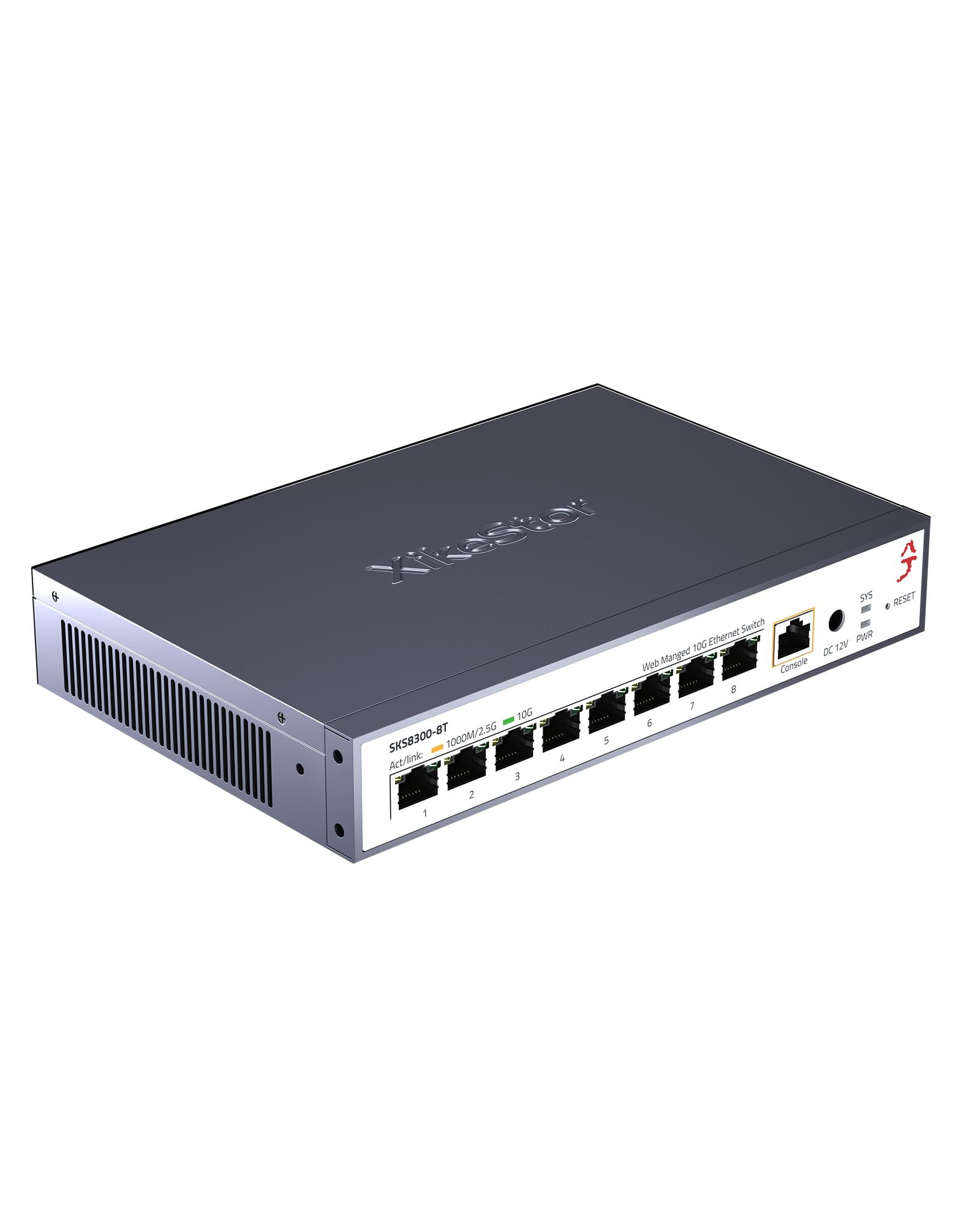 XikeStor L3 Managed 8 Port 10GbE Switching Hub 10G High Speed Networking Supports VLAN Aggregation Function For Home For Business
XikeStor L3 Managed 8 Port 10GbE Switching Hub 10G High Speed Networking Supports VLAN Aggregation Function For Home For Business