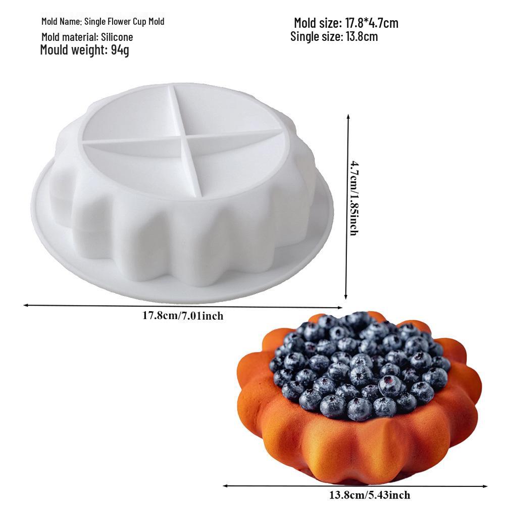 Silicone Mold for Egg Tart & Mousse - Round Pumpkin, Chrysanthemum Design for French Desserts & Chocolate Baking
Silicone Mold for Egg Tart & Mousse - Round Pumpkin, Chrysanthemum Design for French Desserts & Chocolate Baking