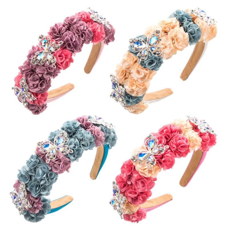 Women s Handmade Flower Headbands Fashion Butterfly Rhinestone Hair Band Flower Hair Accessories
Women s Handmade Flower Headbands Fashion Butterfly Rhinestone Hair Band Flower Hair Accessories