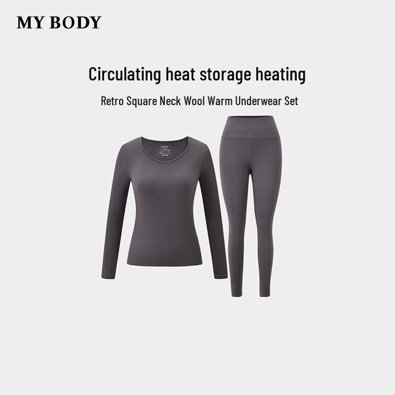 Женский термокомплект из шерсти с квадратным вырезом в стиле ретро mybody M
Женский термокомплект из шерсти с квадратным вырезом в стиле ретро mybody M