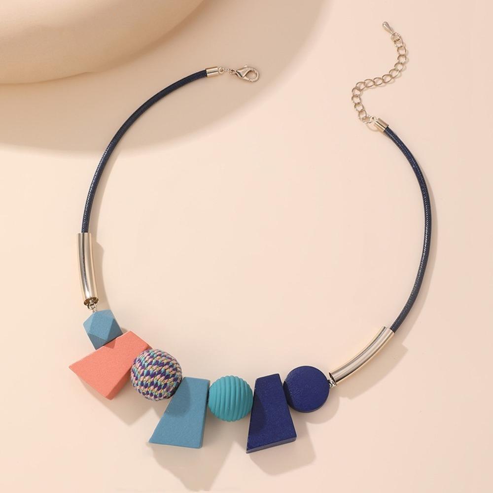 Beads Wood Necklace Trapezoid Ethnic Style Necklace Unique Simple Geometric Necklace Women зелений
Beads Wood Necklace Trapezoid Ethnic Style Necklace Unique Simple Geometric Necklace Women зелений