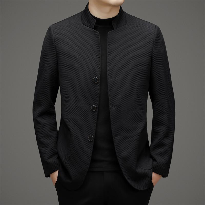 Мужской костюм Мао, верх и пальто, весенне-осенний новый для мужчин среднего и пожилого возраста, новая китайская куртка со стойкой 4XL чёрный
Мужской костюм Мао, верх и пальто, весенне-осенний новый для мужчин среднего и пожилого возраста, новая китайская куртка со стойкой 4XL чёрный