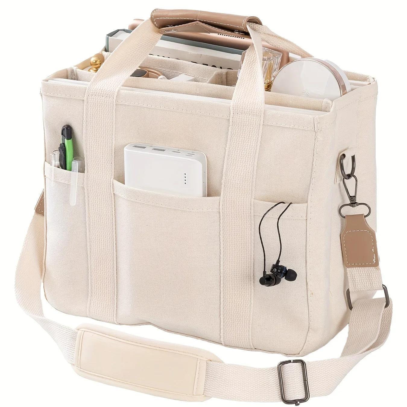 Women s Casual Canvas Handbag Multi-pocket Large Capacity Tote Bag Adjustable Shoulder Strap Casual Shoulder Shopper Bag Female
Women s Casual Canvas Handbag Multi-pocket Large Capacity Tote Bag Adjustable Shoulder Strap Casual Shoulder Shopper Bag Female