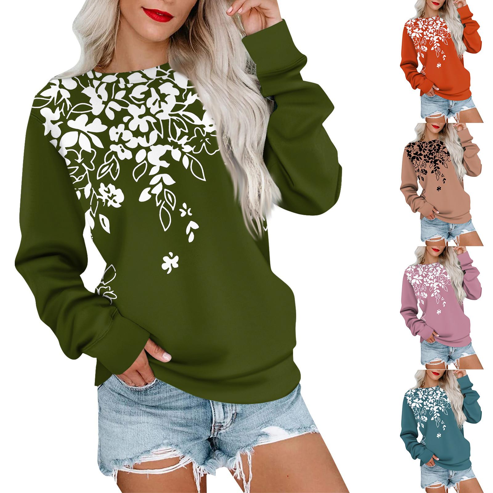 Women s Printed Sweatshirt Long Sleeve Round Neck Casual Comfortable Loose Lightweight Women s Sweatshirt
Women s Printed Sweatshirt Long Sleeve Round Neck Casual Comfortable Loose Lightweight Women s Sweatshirt