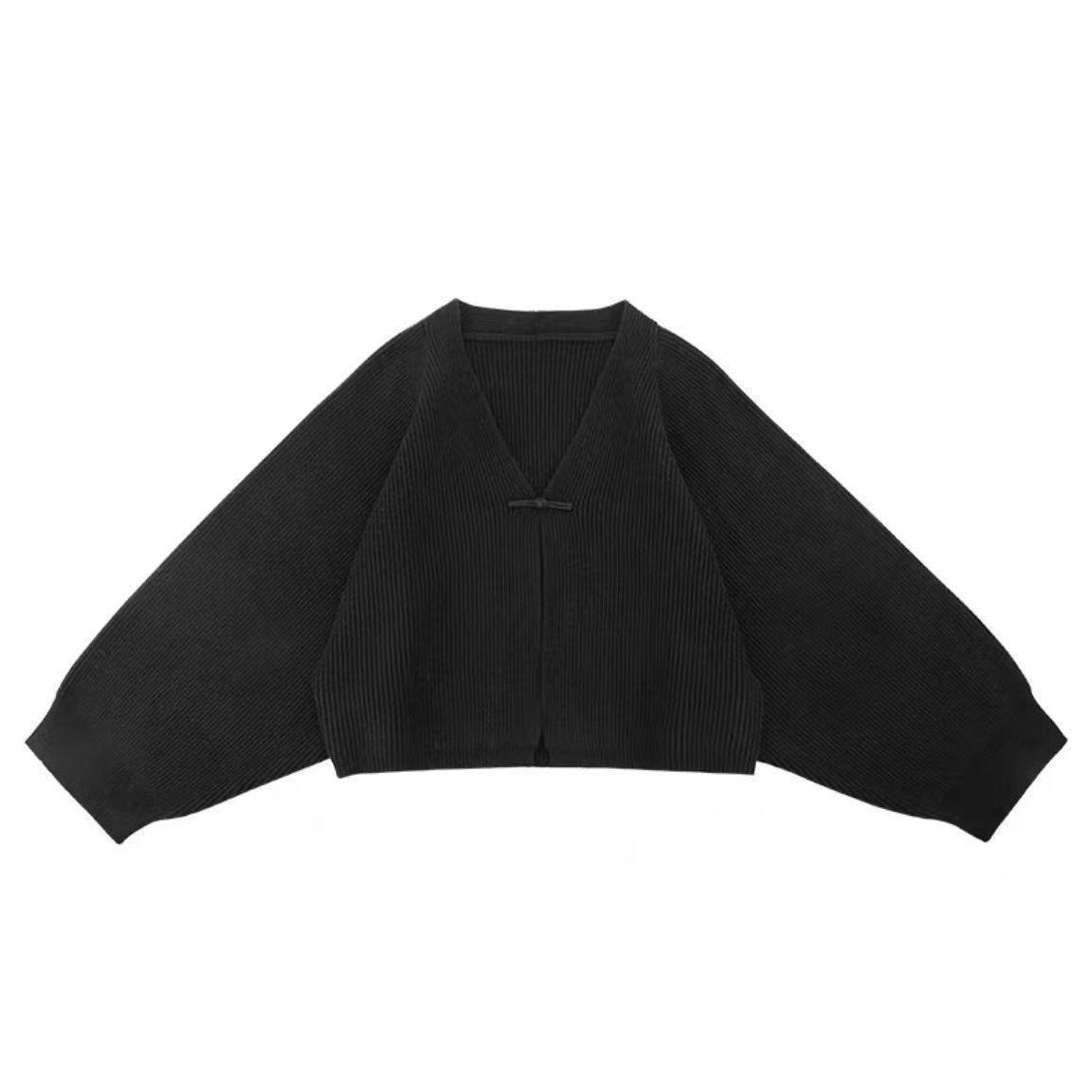 Women s Hanfu Jacket Elements Hanfu Short Cardigan Women s Long Sleeved Knitted Sweater V Retro Collar Chinese Republic of China One Size чёрный
Women s Hanfu Jacket Elements Hanfu Short Cardigan Women s Long Sleeved Knitted Sweater V Retro Collar Chinese Republic of China One Size чёрный