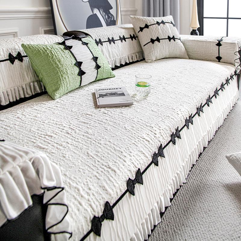 2026 New Folded Lace Sofa Cover Fabric Cool Summer Ice Silk Fixed Non Slip Universal Sofa Cushion Cover Durable and Washable Pillow cover 45x45cm белый
2026 New Folded Lace Sofa Cover Fabric Cool Summer Ice Silk Fixed Non Slip Universal Sofa Cushion Cover Durable and Washable Pillow cover 45x45cm белый