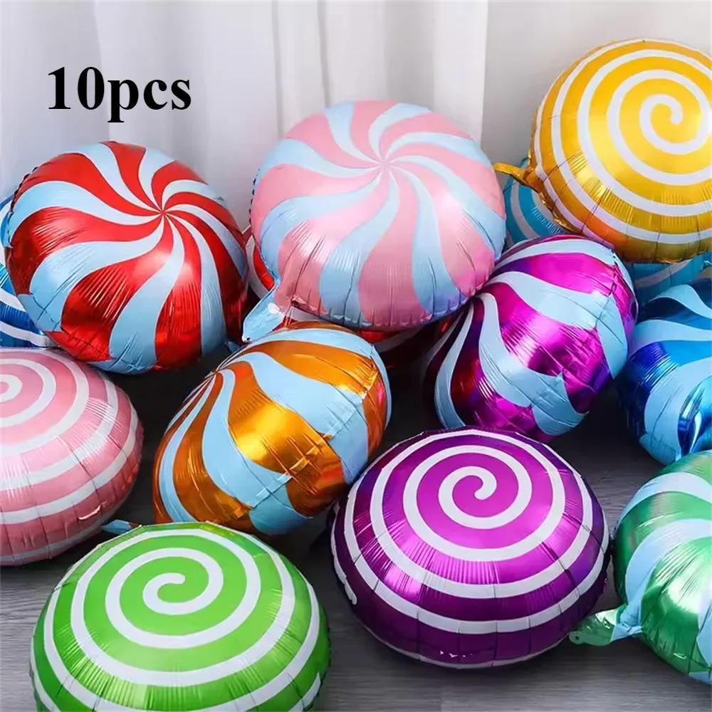 Sweet Candy Balloons Round Lollipop Balloon Children Birthday Party Decorations kids Baby Shower Wedding Supplies 18inch
Sweet Candy Balloons Round Lollipop Balloon Children Birthday Party Decorations kids Baby Shower Wedding Supplies 18inch