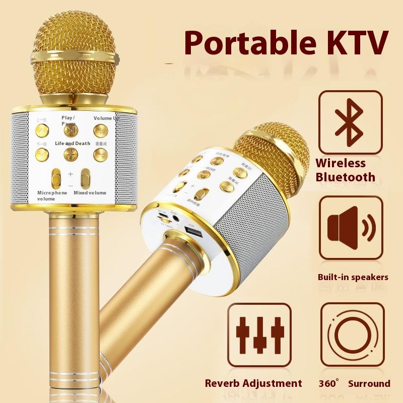 Микрофон Bluetooth беспроводной микрофон WeSing домашний уличный портативный караоке беспроводной аудио интегрированный
Микрофон Bluetooth беспроводной микрофон WeSing домашний уличный портативный караоке беспроводной аудио интегрированный