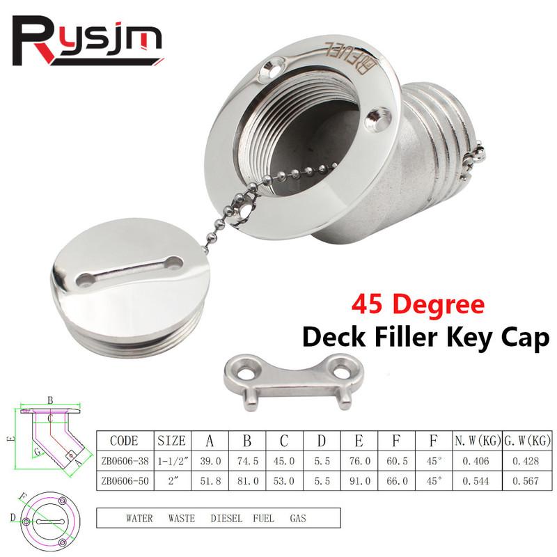 45 Degree Stainless Steel 316 Deck Filler Cap 38mm 50mm FUEL WATER WASTE GAS DIESEL Deck Filler Caps With Keys Marine Hardware 1.5Inch 38mm WASTE
45 Degree Stainless Steel 316 Deck Filler Cap 38mm 50mm FUEL WATER WASTE GAS DIESEL Deck Filler Caps With Keys Marine Hardware 1.5Inch 38mm WASTE
