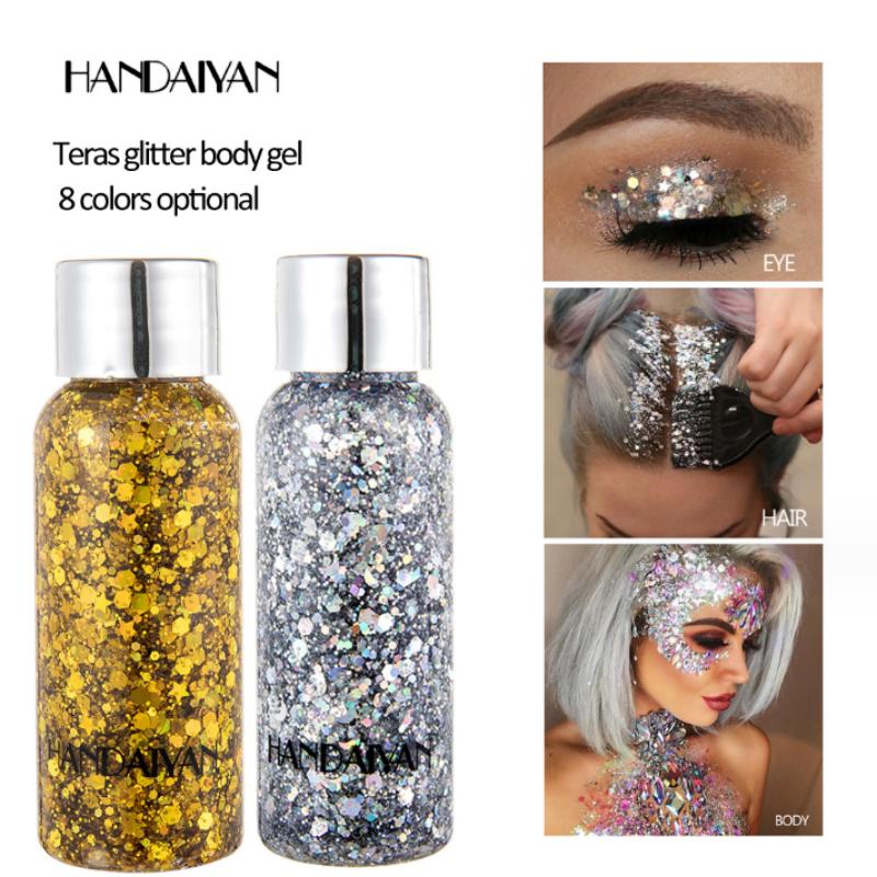 HANDAIYAN Flash тени для век Performance Night Club Stage Makeup Sequin Gel Cream Body Cream
HANDAIYAN Flash тени для век Performance Night Club Stage Makeup Sequin Gel Cream Body Cream