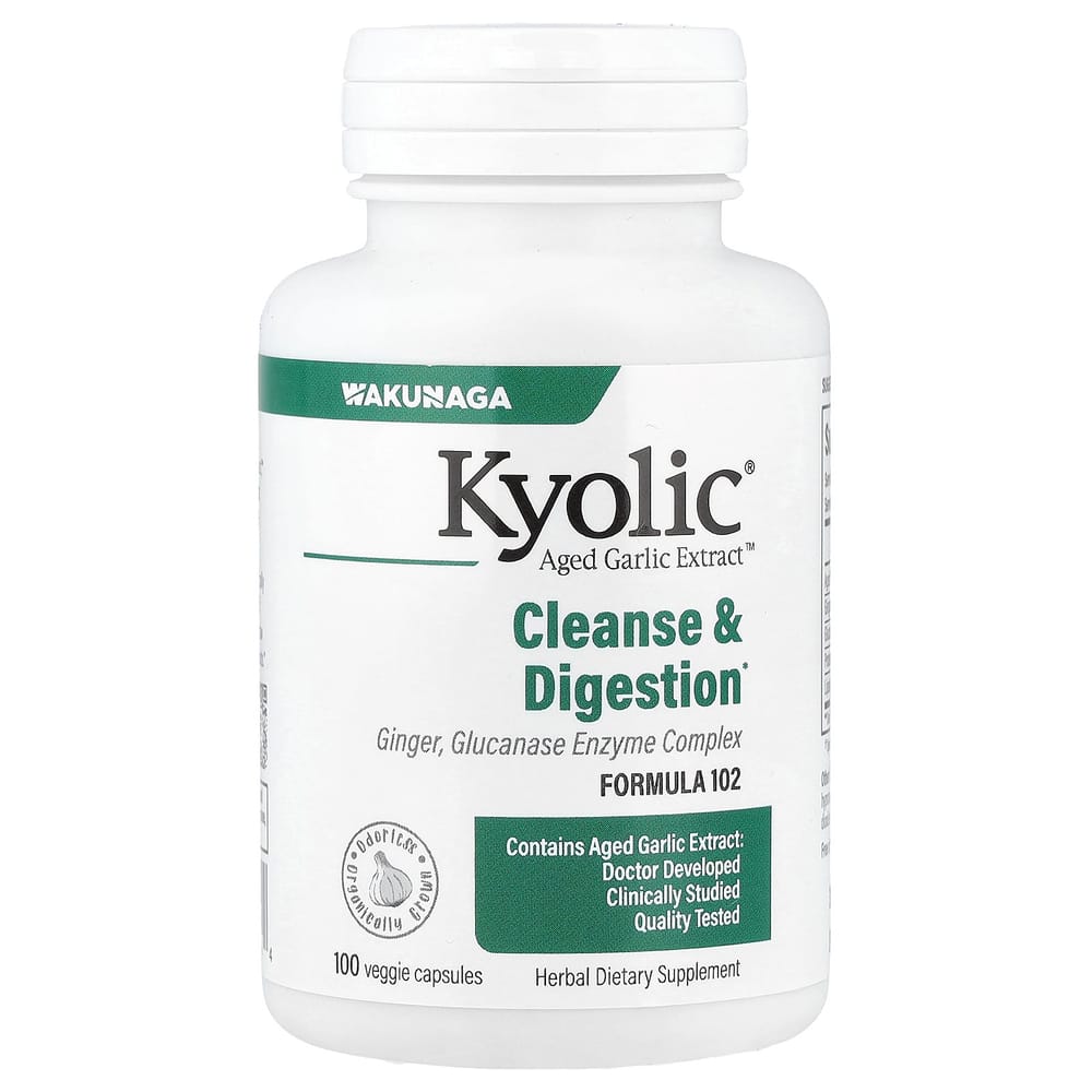 Kyolic Aged Garlic Extract Formula 102 Candida Cleanse Veggie Capsules, 100 Count 100 pcs - 1 ea
Kyolic Aged Garlic Extract Formula 102 Candida Cleanse Veggie Capsules, 100 Count 100 pcs - 1 ea
