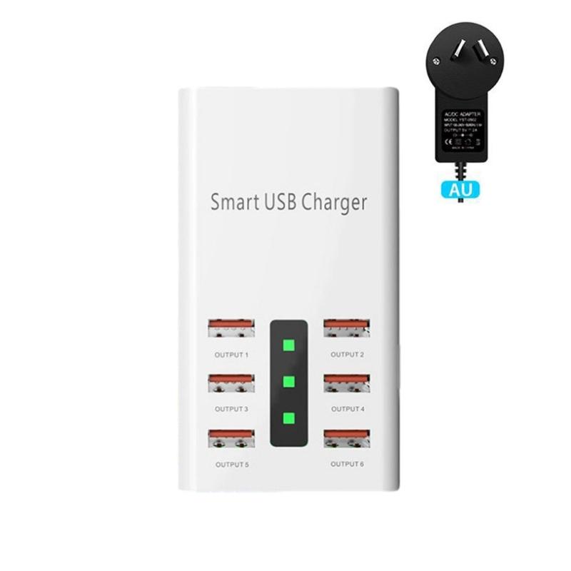 USB Charger Adapter 30W Fast Charging Station Hub Power Base Block 6 Port US/EU/UK/AU Plug Wall Charger for Phone Tablet
USB Charger Adapter 30W Fast Charging Station Hub Power Base Block 6 Port US/EU/UK/AU Plug Wall Charger for Phone Tablet