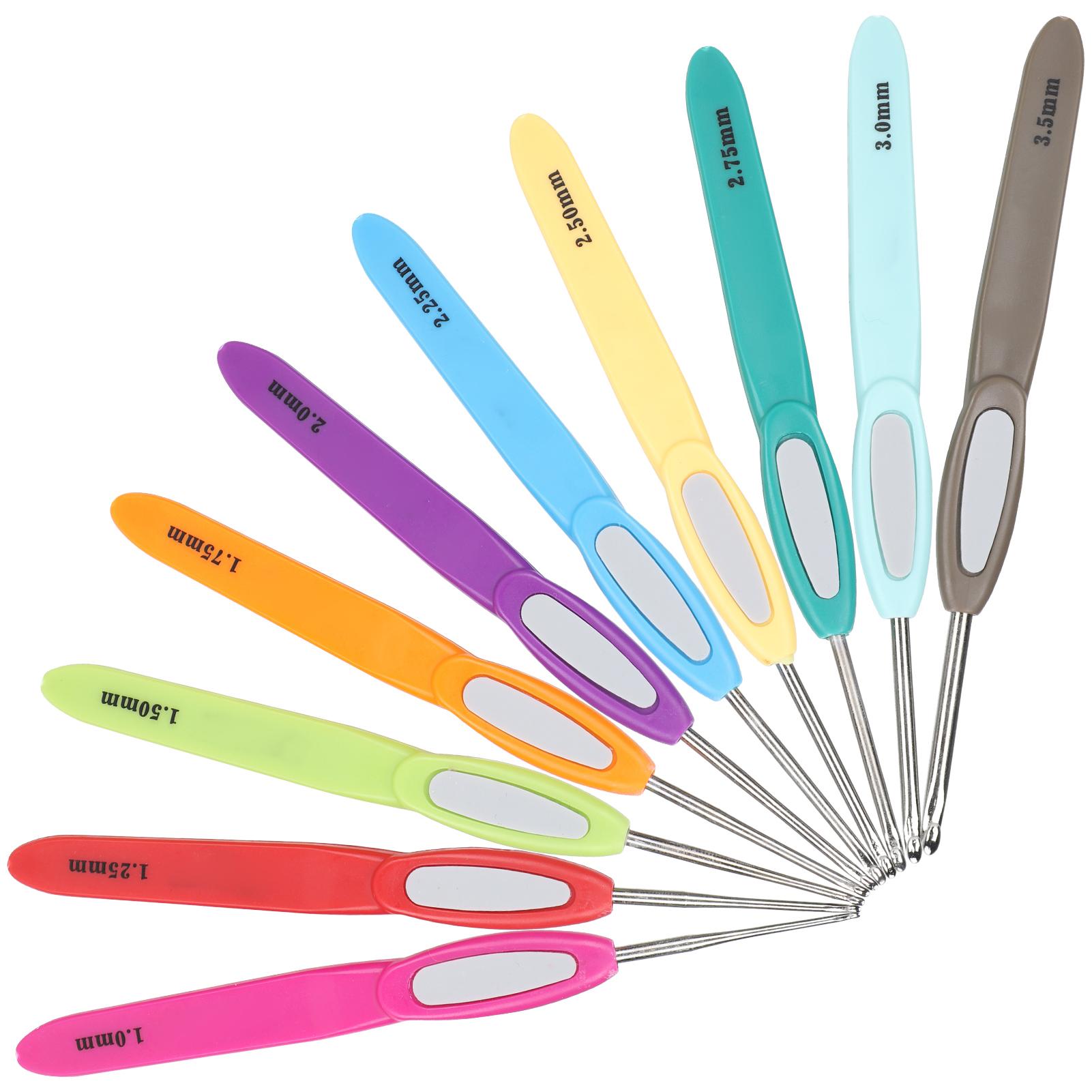 10 шт. набор для вязания крючком пластиковые нескользящие цветные ручки DIY тонкие кружевные инструменты для ручного вязания свитера
10 шт. набор для вязания крючком пластиковые нескользящие цветные ручки DIY тонкие кружевные инструменты для ручного вязания свитера