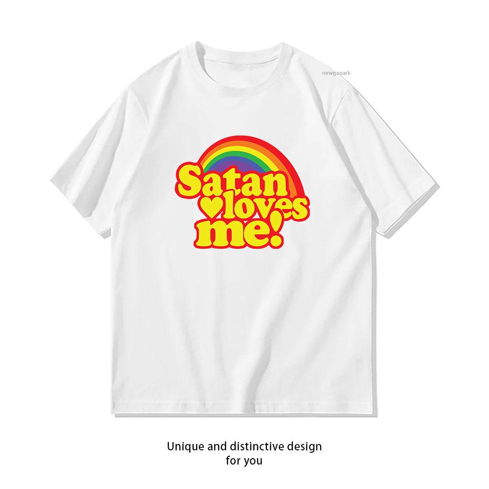 Satan Loves Me Essential TShirt Women Unisex Casual cotton graphic t shirts Creative streetwear camisetas tops tee Shortsleev 3XL
Satan Loves Me Essential TShirt Women Unisex Casual cotton graphic t shirts Creative streetwear camisetas tops tee Shortsleev 3XL