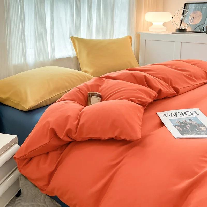 Solid Color Four Piece Bedding Set for Children and Adults Double Bed Large Four Piece Duvet Cover Bed Sheet Pillow Cover 1.5 m bed
Solid Color Four Piece Bedding Set for Children and Adults Double Bed Large Four Piece Duvet Cover Bed Sheet Pillow Cover 1.5 m bed