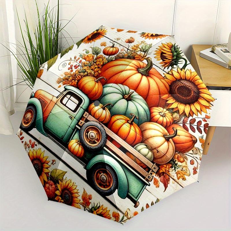 Autumn Harvest Pumpkin Truck DecorUmbrella, Portable 3-Fold Compact Umbrella,Christmas Gift ES619
Autumn Harvest Pumpkin Truck DecorUmbrella, Portable 3-Fold Compact Umbrella,Christmas Gift ES619